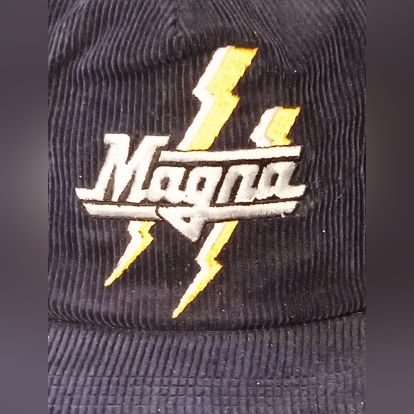 Vintage Magna Corduroy Snapback Hat Cap - Picture 2 of 5